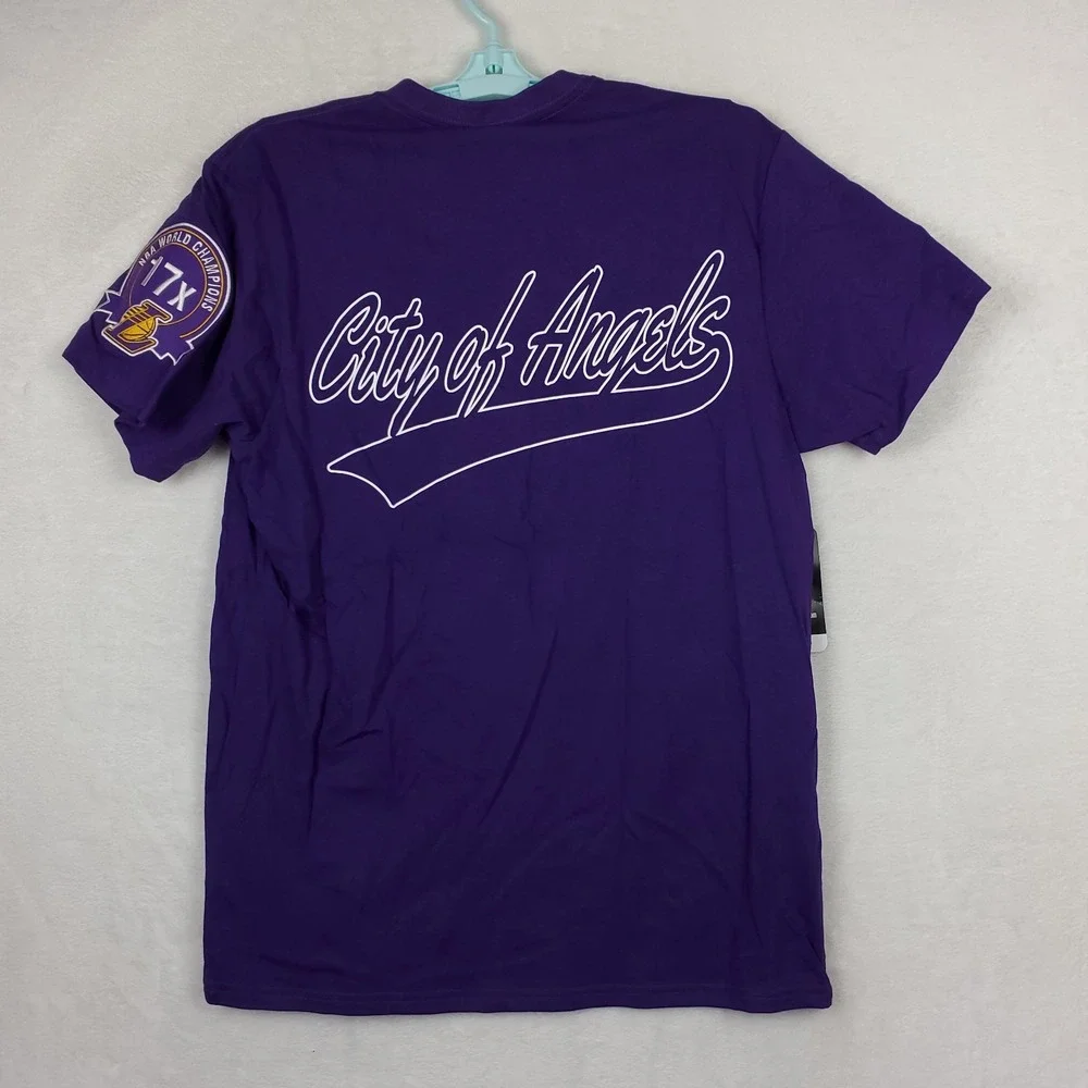 LA Lakers Mitchell & Ness NBA Small Shirt Embroidery Patch on Sleeve Purple NWT - Picture 9 of 10